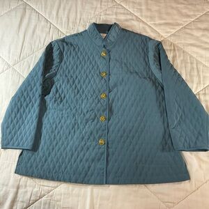 Women’s Maggie Sweet Teal Quilted Jacket Petite 1X #2382